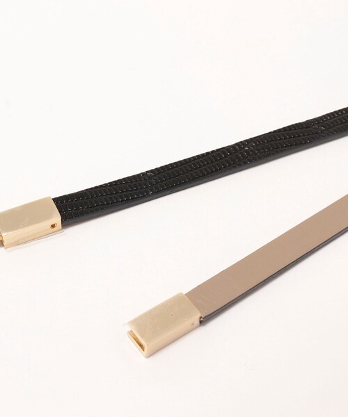 NOLLEY’S Sophi（ノーリーズソフィ）の「スライドフリーベルト（ベルト・レディース・ベージュ/ブラック/オフホワイト/ライトグレー・FREE）」の11枚目の写真