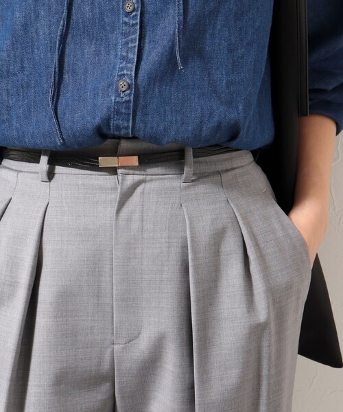 NOLLEY’S Sophi（ノーリーズソフィ）の「スライドフリーベルト（ベルト・レディース・ベージュ/ブラック/オフホワイト/ライトグレー・FREE）」の17枚目の写真