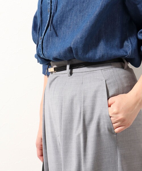 NOLLEY’S Sophi（ノーリーズソフィ）の「スライドフリーベルト（ベルト・レディース・ベージュ/ブラック/オフホワイト/ライトグレー・FREE）」の12枚目の写真