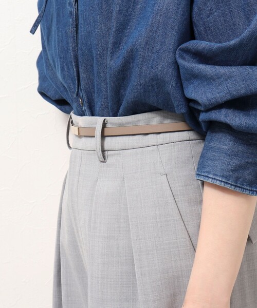 NOLLEY’S Sophi（ノーリーズソフィ）の「スライドフリーベルト（ベルト・レディース・ベージュ/ブラック/オフホワイト/ライトグレー・FREE）」の18枚目の写真