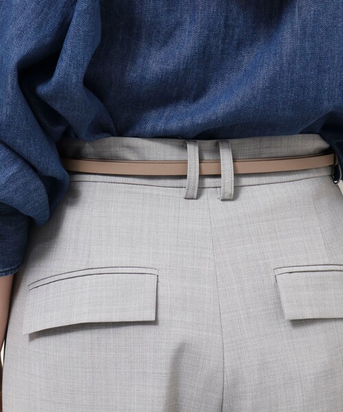 NOLLEY’S Sophi（ノーリーズソフィ）の「スライドフリーベルト（ベルト・レディース・ベージュ/ブラック/オフホワイト/ライトグレー・FREE）」の19枚目の写真