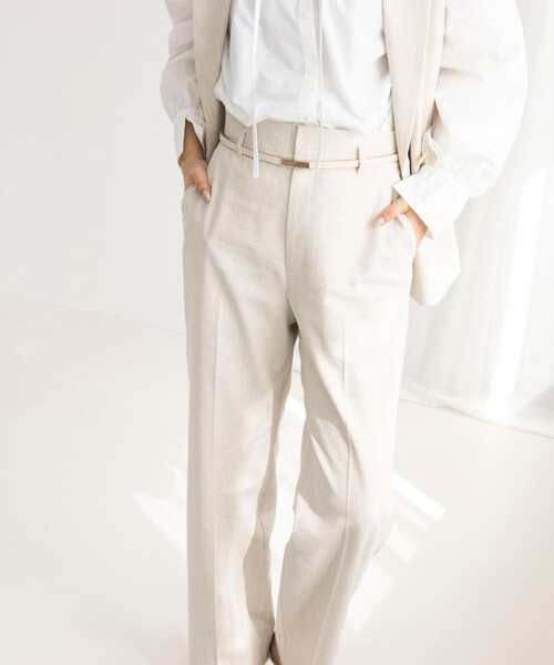 NOLLEY’S Sophi（ノーリーズソフィ）の「スライドフリーベルト（ベルト・レディース・ベージュ/ブラック/オフホワイト/ライトグレー・FREE）」の20枚目の写真