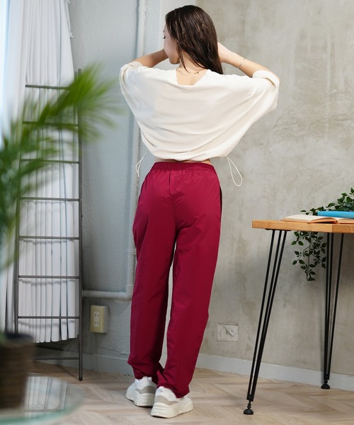 DISCUS ATHLETIC(ディスカス アスレチック)の「DISCUS ATHLETIC/ディスカスアスレチック Tシャツ 半袖 梨地 裾ドロスト ワンポイント ロゴ 刺繍 4287-1976(Tシャツ/カットソー・レディース・ブラック/アイボリー/サックスブルー/ライトグリーン/コーラルピンク・FREE)」の11枚目の写真