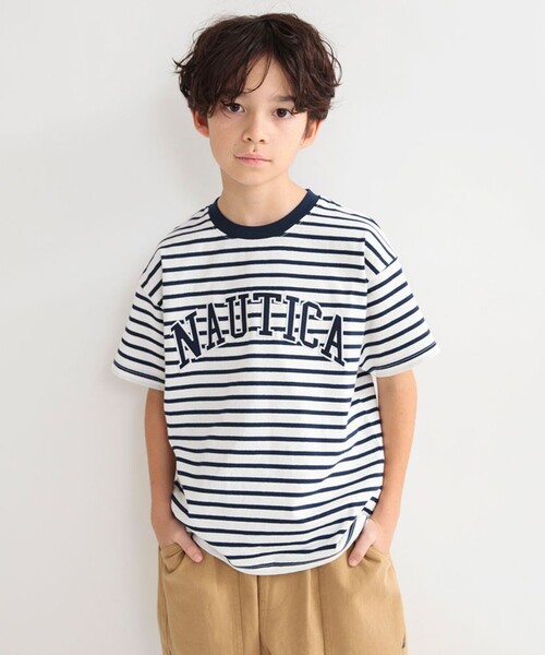 NAUTICA(ノーティカ)の「【NAUTICA/ノーティカ】アップリケロゴ半袖Tシャツ(Tシャツ/カットソー・キッズ・オフホワイト/その他/ブラック/グリーン・L/XL/M/XS/S)」の13枚目の写真