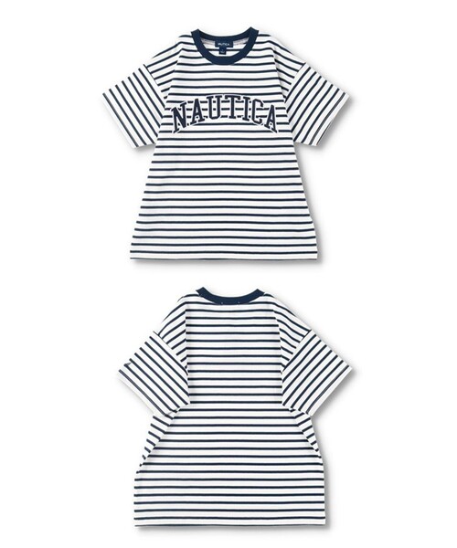 NAUTICA(ノーティカ)の「【NAUTICA/ノーティカ】アップリケロゴ半袖Tシャツ(Tシャツ/カットソー・キッズ・オフホワイト/その他/ブラック/グリーン・L/XL/M/XS/S)」の10枚目の写真