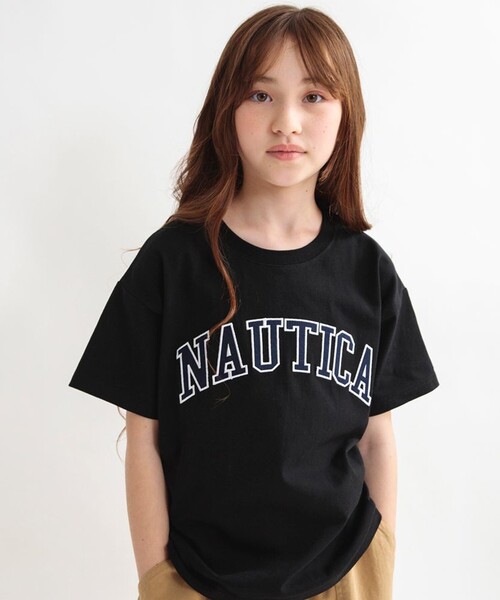NAUTICA(ノーティカ)の「【NAUTICA/ノーティカ】アップリケロゴ半袖Tシャツ(Tシャツ/カットソー・キッズ・オフホワイト/その他/ブラック/グリーン・L/XL/M/XS/S)」の8枚目の写真