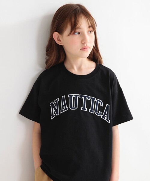 NAUTICA(ノーティカ)の「【NAUTICA/ノーティカ】アップリケロゴ半袖Tシャツ(Tシャツ/カットソー・キッズ・オフホワイト/その他/ブラック/グリーン・L/XL/M/XS/S)」の7枚目の写真