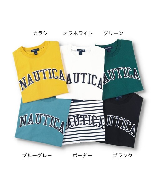 NAUTICA(ノーティカ)の「【NAUTICA/ノーティカ】アップリケロゴ半袖Tシャツ(Tシャツ/カットソー・キッズ・オフホワイト/その他/ブラック/グリーン・L/XL/M/XS/S)」の6枚目の写真
