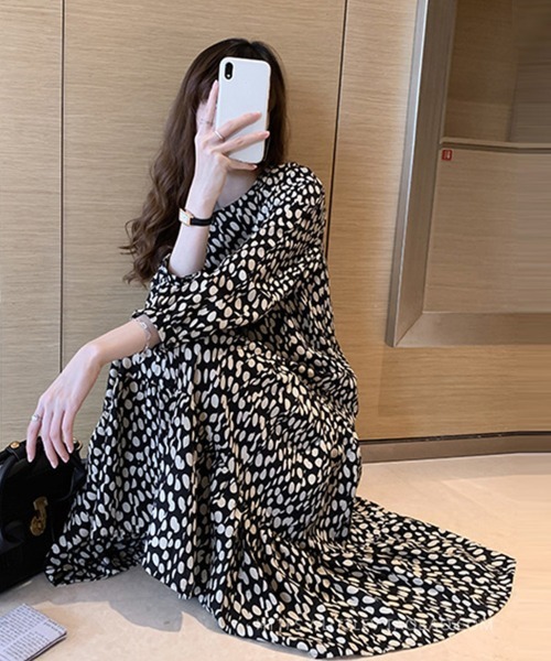 Miniministore(ミニミニストア)の「ワンピース ドット柄(ワンピース・レディース・ブラック・M/XL/L)」の3枚目の写真