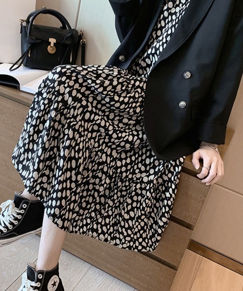 Miniministore(ミニミニストア)の「ワンピース ドット柄(ワンピース・レディース・ブラック・M/XL/L)」の4枚目の写真