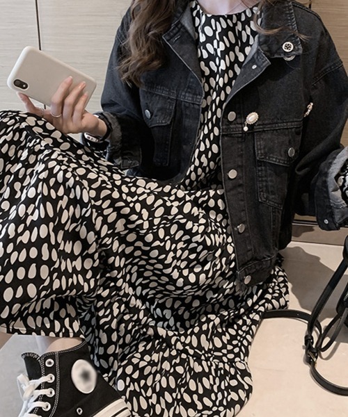 Miniministore(ミニミニストア)の「ワンピース ドット柄(ワンピース・レディース・ブラック・M/XL/L)」の5枚目の写真