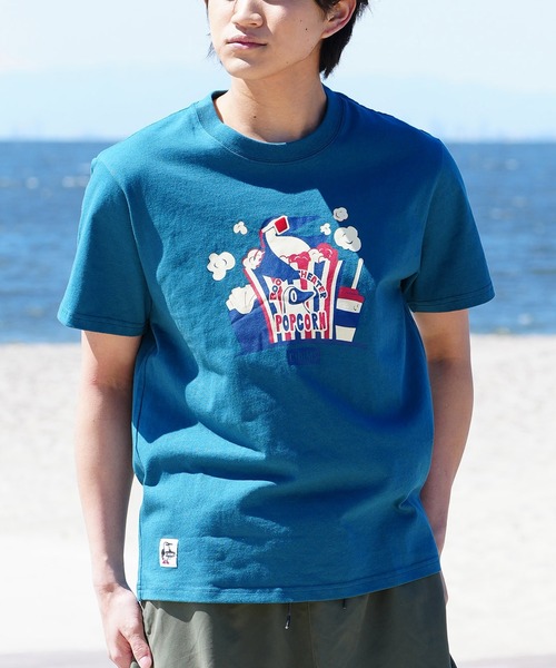 CHUMS/チャムス Tシャツ 半袖 ブービーバード シアターモチーフ ポップコーン クルーネック CH01-2349（Tシャツ/カットソー）｜CHUMS（チャムス）