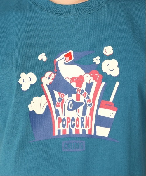 CHUMS/チャムス Tシャツ 半袖 ブービーバード シアターモチーフ ポップコーン クルーネック CH01-2349（Tシャツ/カットソー）｜CHUMS（チャムス）