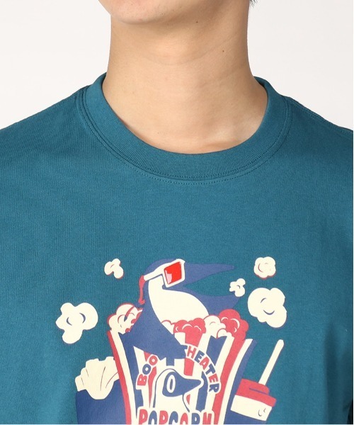 CHUMS/チャムス Tシャツ 半袖 ブービーバード シアターモチーフ ポップコーン クルーネック CH01-2349（Tシャツ/カットソー）｜CHUMS（チャムス）