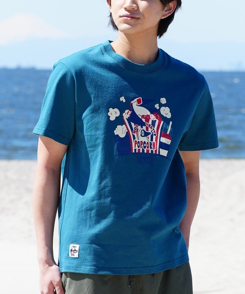 CHUMS/チャムス Tシャツ 半袖 ブービーバード シアターモチーフ ポップコーン クルーネック CH01-2349（Tシャツ/カットソー）｜CHUMS（チャムス）