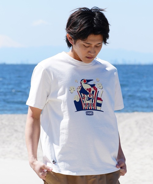 CHUMS/チャムス Tシャツ 半袖 ブービーバード シアターモチーフ ポップコーン クルーネック CH01-2349（Tシャツ/カットソー）｜CHUMS（チャムス）