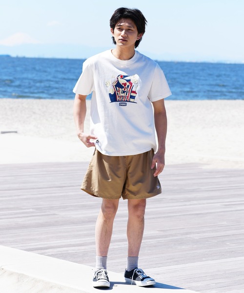 CHUMS/チャムス Tシャツ 半袖 ブービーバード シアターモチーフ ポップコーン クルーネック CH01-2349（Tシャツ/カットソー）｜CHUMS（チャムス）