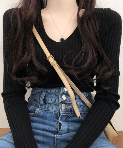 レザレクション　薄手ニット セール】【洗える】4WAYストレッチウォッシャブルニット（ニット