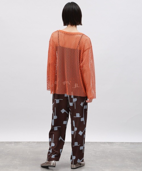 LAKOLE（ラコレ）の「カットメッシュプルオーバー / 106403（Tシャツ/カットソー・レディース・アイボリー/ライトグリーン/オレンジ/ブラック・MEDIUM/SMALL）」の6枚目の写真