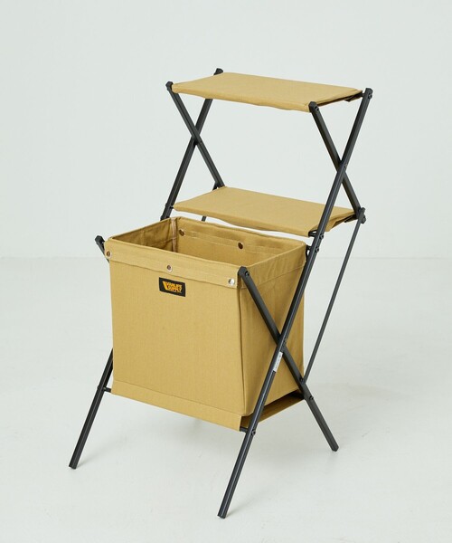 FREAK'S STORE（フリークスストア）の「VANLIFE SUPPLY BY FREAK'S STORE/ヴァンライフサプライ バイ フリークスストア フォールディングラック（収納グッズ・メンズ・ベージュ/オリーブ/ブラック・ONE SIZE）」の2枚目の写真