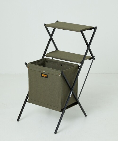 FREAK'S STORE（フリークスストア）の「VANLIFE SUPPLY BY FREAK'S STORE/ヴァンライフサプライ バイ フリークスストア フォールディングラック（収納グッズ・メンズ・ベージュ/オリーブ/ブラック・ONE SIZE）」の3枚目の写真