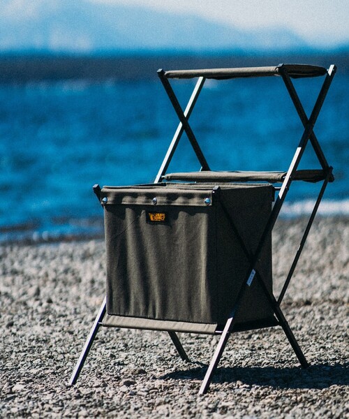 FREAK'S STORE（フリークスストア）の「VANLIFE SUPPLY BY FREAK'S STORE/ヴァンライフサプライ バイ フリークスストア フォールディングラック（収納グッズ・メンズ・ベージュ/オリーブ/ブラック・ONE SIZE）」の7枚目の写真