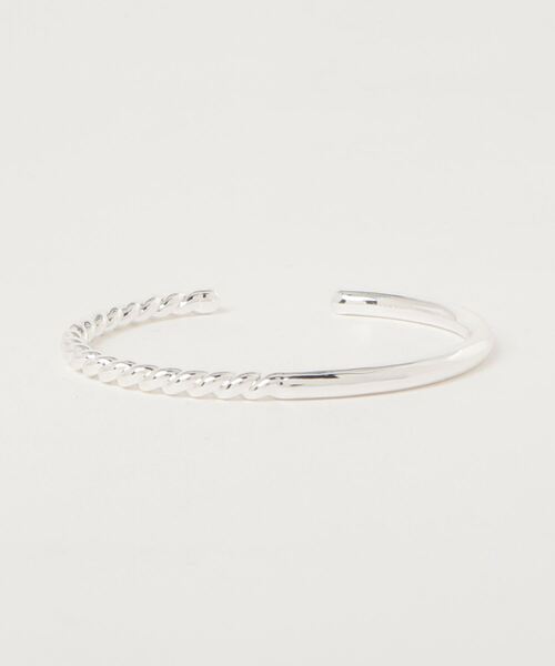 【市松】シルバー アシンメトリーバングル 市松】シルバー アシンメトリーバングル