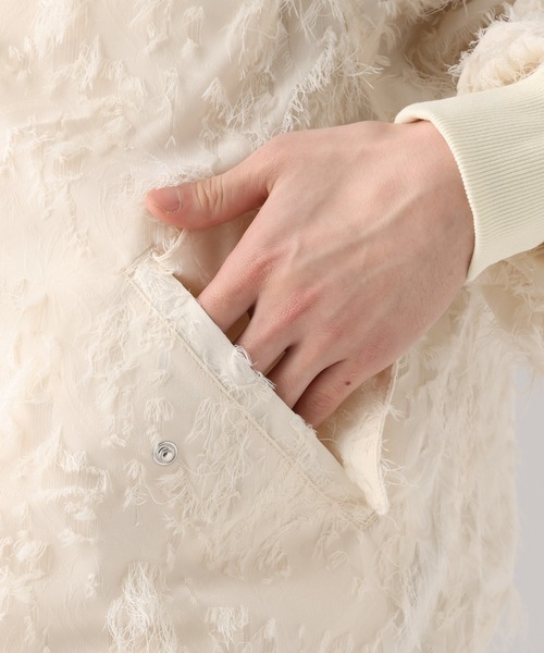 HARE（ハレ）の「カットジャガードブルゾン(HARE)（ブルゾン・メンズ・ホワイト/ブラック・FREE）」の14枚目の写真