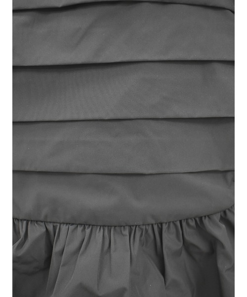 Reurie'（レウリィ）の「オリジナルペプラムキャミビスチェ / original peplum cami bustier 【セットアップ対応】 キャミソール ノースリーブ ベアトップ バックゴム ナイロン アイボリー チャコールグレー カーキ setup ビスチェトップス ビスチェキャミ フリル フレア（チューブトップ・レディース・アイボリー/カーキ/チャコールグレー/ブルー・FREE）」の5枚目の写真