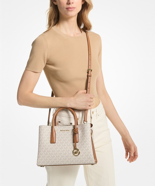 MICHAEL KORS(マイケルコース)の「RUTHIE サッチェル スモール - MKシグネチャー(ハンドバッグ・レディース・ホワイト系その他・FREE)」の2枚目の写真