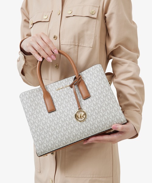 MICHAEL KORS(マイケルコース)の「RUTHIE サッチェル スモール - MKシグネチャー(ハンドバッグ・レディース・ホワイト系その他・FREE)」の11枚目の写真
