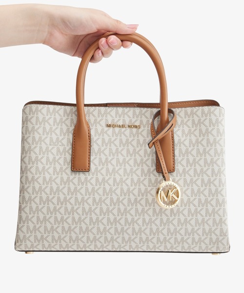 MICHAEL KORS(マイケルコース)の「RUTHIE サッチェル スモール - MKシグネチャー(ハンドバッグ・レディース・ホワイト系その他・FREE)」の10枚目の写真