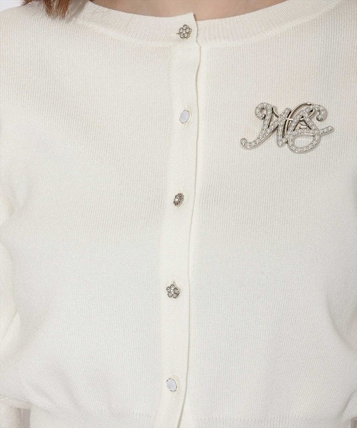 WILLSELECTION（ウィルセレクション）の「シャイニーラメカーディガン（カーディガン/ボレロ・レディース・ピンク/ボルドー/ブラック/オフホワイト・FREE）」の15枚目の写真