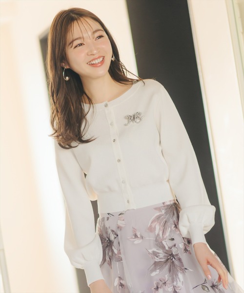 WILLSELECTION（ウィルセレクション）の「シャイニーラメカーディガン（カーディガン/ボレロ・レディース・ピンク/ボルドー/ブラック/オフホワイト・FREE）」の7枚目の写真