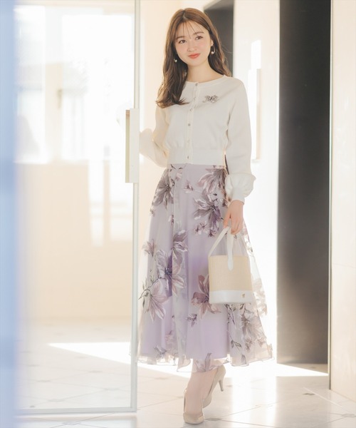 WILLSELECTION（ウィルセレクション）の「シャイニーラメカーディガン（カーディガン/ボレロ・レディース・ピンク/ボルドー/ブラック/オフホワイト・FREE）」の8枚目の写真