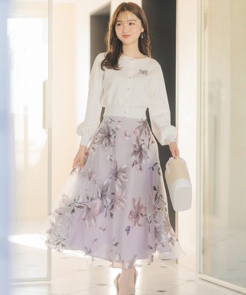 WILLSELECTION（ウィルセレクション）の「シャイニーラメカーディガン（カーディガン/ボレロ・レディース・ピンク/ボルドー/ブラック/オフホワイト・FREE）」の9枚目の写真