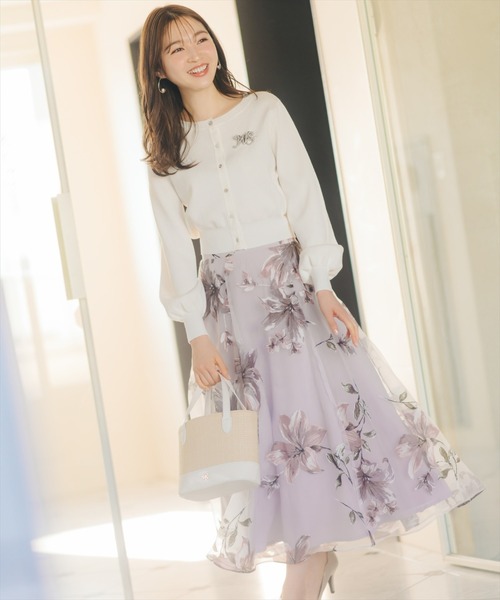 WILLSELECTION（ウィルセレクション）の「シャイニーラメカーディガン（カーディガン/ボレロ・レディース・ピンク/ボルドー/ブラック/オフホワイト・FREE）」の10枚目の写真