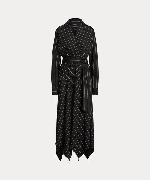 LAUREN RALPH LAUREN ドット柄ラップドレス風デザイン　サイズ4 Ralph Lauren - ラルフローレン ワンピース ドット柄 水玉 ワン