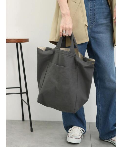 Samansa Mos2 blue（サマンサモスモスブルー）の「2wayトートバッグ（ハンドバッグ・レディース・イエロー/ブラック/キナリ・F）」の3枚目の写真