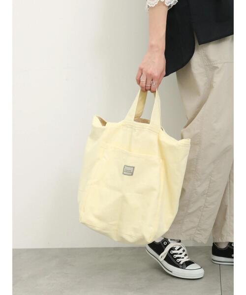 Samansa Mos2 blue（サマンサモスモスブルー）の「2wayトートバッグ（ハンドバッグ・レディース・イエロー/ブラック/キナリ・F）」の6枚目の写真