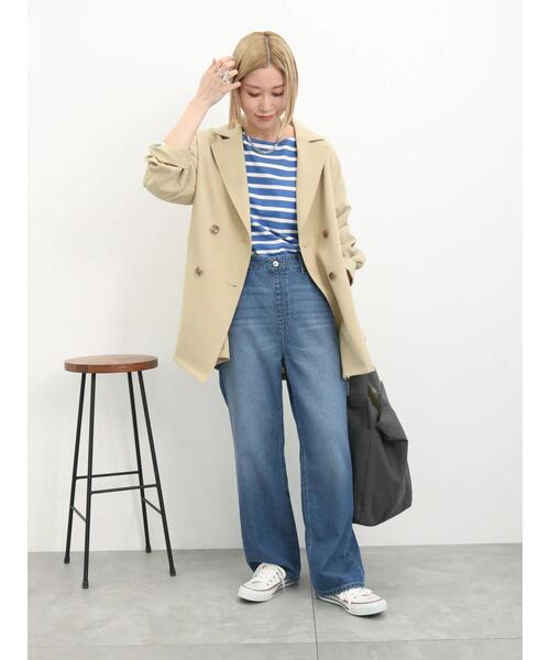 Samansa Mos2 blue（サマンサモスモスブルー）の「2wayトートバッグ（ハンドバッグ・レディース・イエロー/ブラック/キナリ・F）」の4枚目の写真