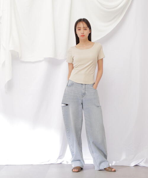 tシャツ 「JILL by BASIC」カップ付きTシャツ レディース JILL by STUART tシャツ 「JILL BASIC」カップ付きTシャツ