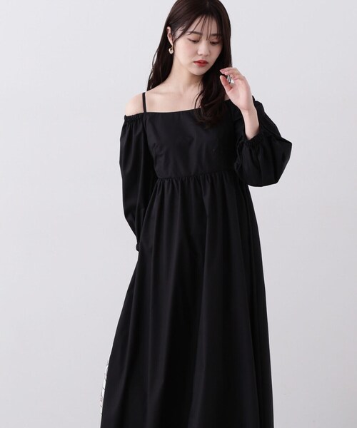 PROPORTION BODY DRESSING(プロポーションボディドレッシング)の「デタッチスリーブワンピース / 1214140415(ワンピース・レディース・ホワイト/ブラック・SMALL/MEDIUM)」の5枚目の写真