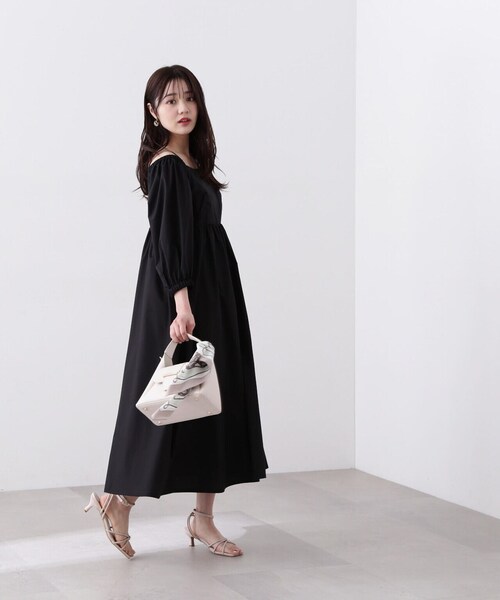 PROPORTION BODY DRESSING(プロポーションボディドレッシング)の「デタッチスリーブワンピース / 1214140415(ワンピース・レディース・ホワイト/ブラック・SMALL/MEDIUM)」の7枚目の写真