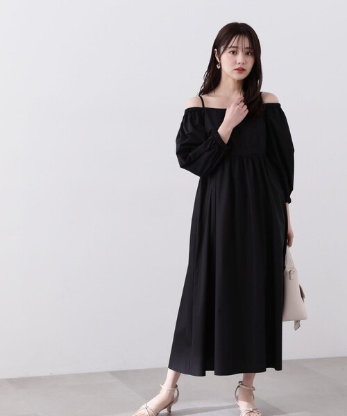 PROPORTION BODY DRESSING(プロポーションボディドレッシング)の「デタッチスリーブワンピース / 1214140415(ワンピース・レディース・ホワイト/ブラック・SMALL/MEDIUM)」の8枚目の写真