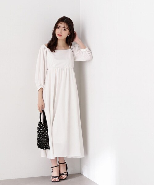 PROPORTION BODY DRESSING(プロポーションボディドレッシング)の「デタッチスリーブワンピース / 1214140415(ワンピース・レディース・ホワイト/ブラック・SMALL/MEDIUM)」の13枚目の写真