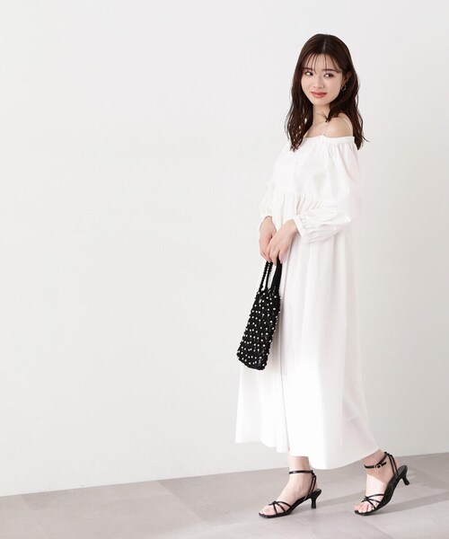 PROPORTION BODY DRESSING(プロポーションボディドレッシング)の「デタッチスリーブワンピース / 1214140415(ワンピース・レディース・ホワイト/ブラック・SMALL/MEDIUM)」の15枚目の写真