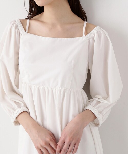 PROPORTION BODY DRESSING(プロポーションボディドレッシング)の「デタッチスリーブワンピース / 1214140415(ワンピース・レディース・ホワイト/ブラック・SMALL/MEDIUM)」の19枚目の写真