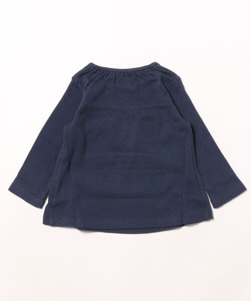 Love&Peace&Money(ラブアンドピースアンドマネー)の「cherry刺しゅう長袖Tシャツ(Tシャツ/カットソー・キッズ・ネイビー/オフホワイト/ライトピンク・90cm/100cm/110cm/120cm/130cm/80cm)」の11枚目の写真