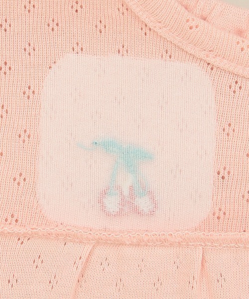 Love&Peace&Money(ラブアンドピースアンドマネー)の「cherry刺しゅう長袖Tシャツ(Tシャツ/カットソー・キッズ・ネイビー/オフホワイト/ライトピンク・90cm/100cm/110cm/120cm/130cm/80cm)」の8枚目の写真